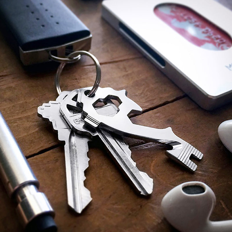 20-in-1 Stainless Steel EDC Multi-Tool Keychain – Compact, Durable, and Ready for Any Task