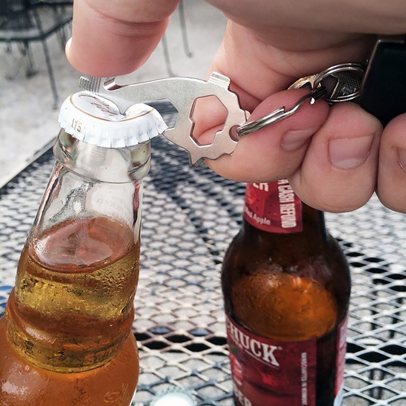 20-in-1 Stainless Steel EDC Multi-Tool Keychain – Compact, Durable, and Ready for Any Task
