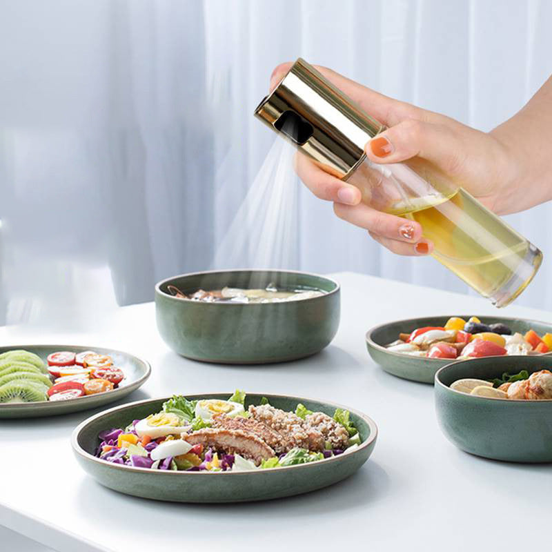 Healthy Kitchen Cooking Oil & Vinegar Spray Bottle – Easy, Even Spraying for Perfect Cooking