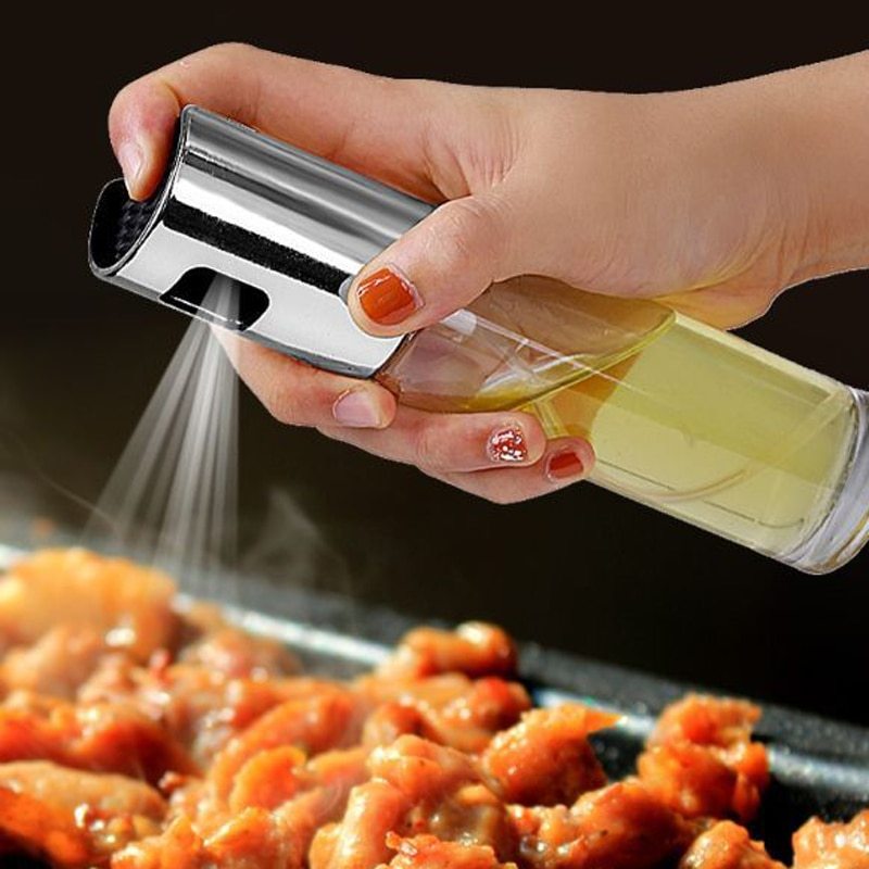 Healthy Kitchen Cooking Oil & Vinegar Spray Bottle – Easy, Even Spraying for Perfect Cooking